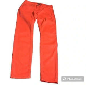 BDG Urban Outfitter red jeans mid rise twig  ankle 26W. 29L